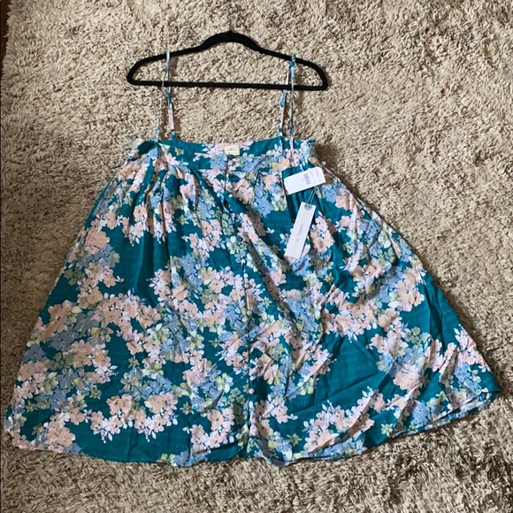 O’Neill Floral Green Button Front Dress. NWT - Picture 9 of 16